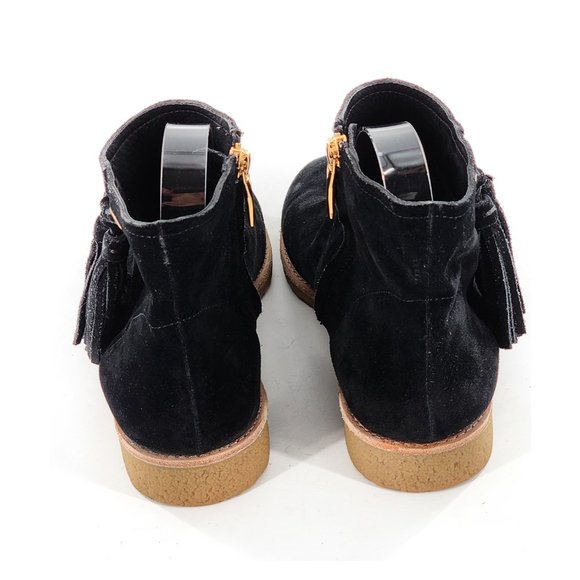 KATE SPADE Bellamy Suede Tassel Black Booties - Picture 6 of 11